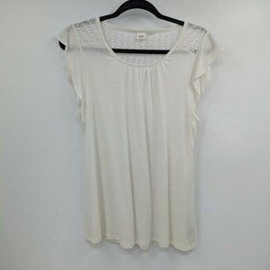 GAP Lace Detail Sleeveless Tank Top Tee